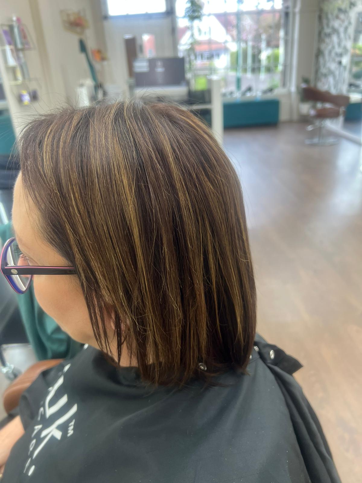 before thickness hair extensions