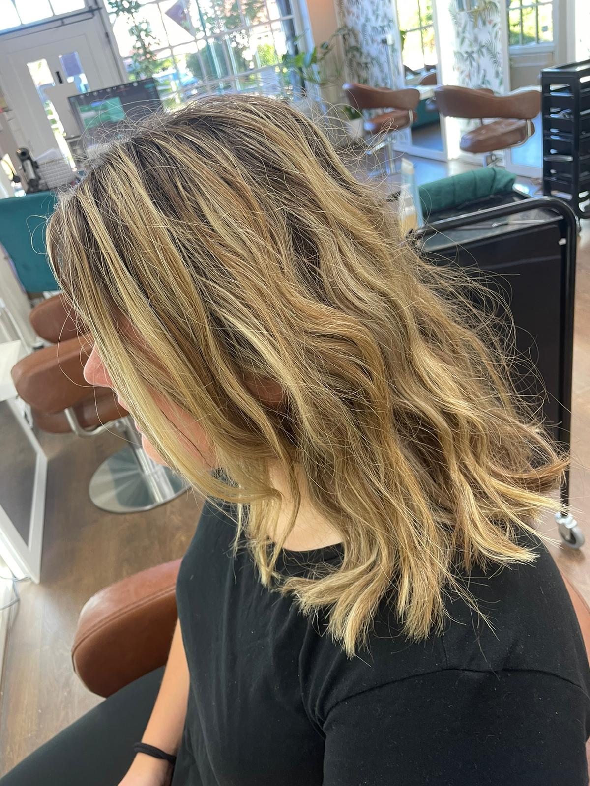 Before brunette and design colour