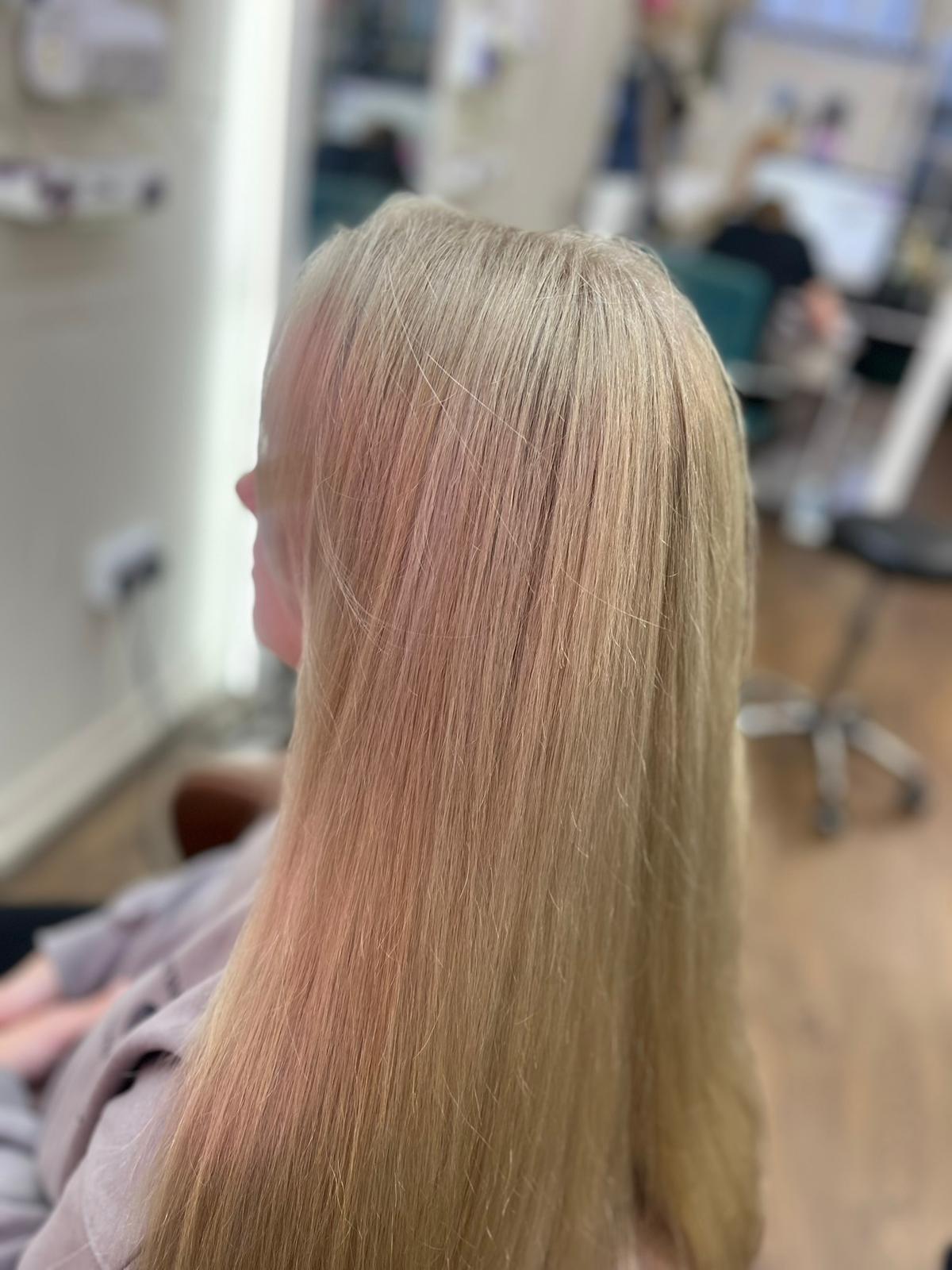 Blonde highlights