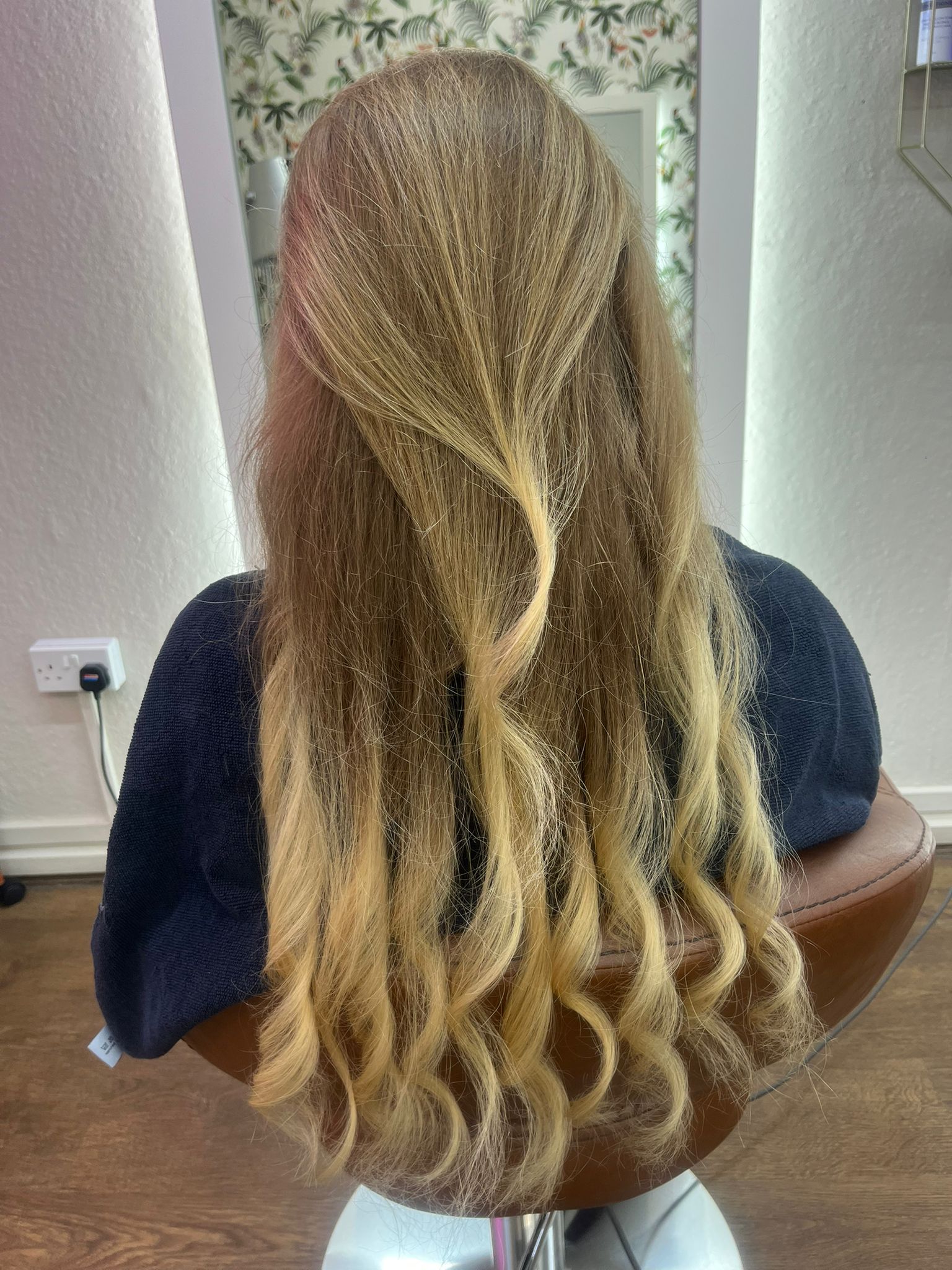 curly blow dry on fine hair