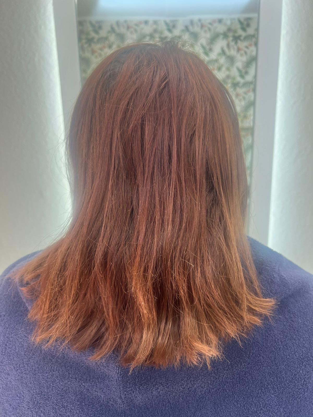 faded red colour before