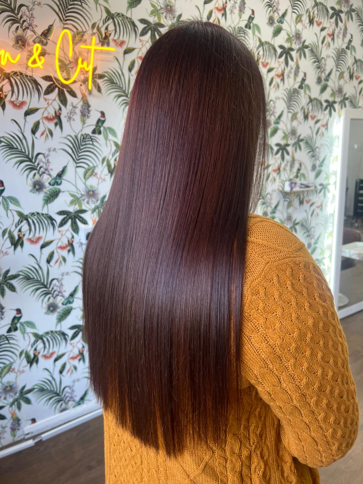 Fresh hair colour shiny healthy princess hair