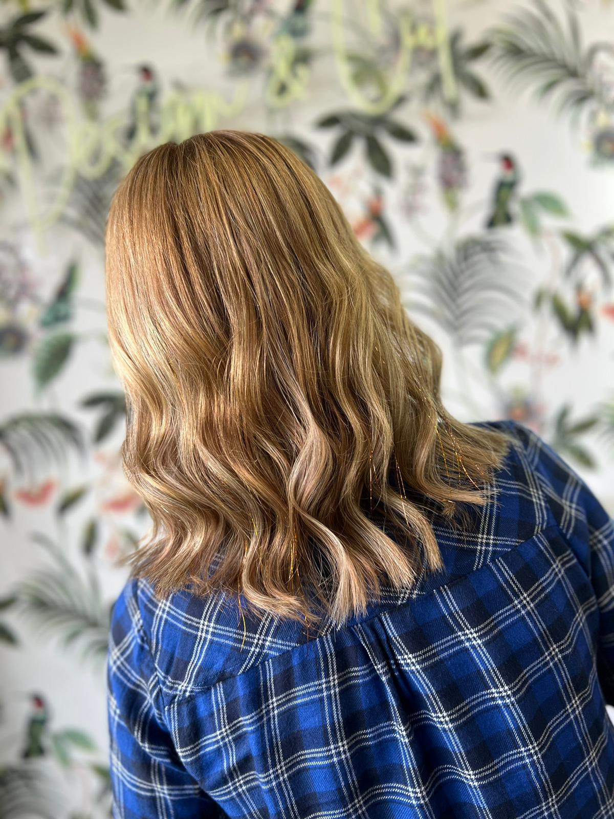 Hair extensions for thickness and hair tinsel