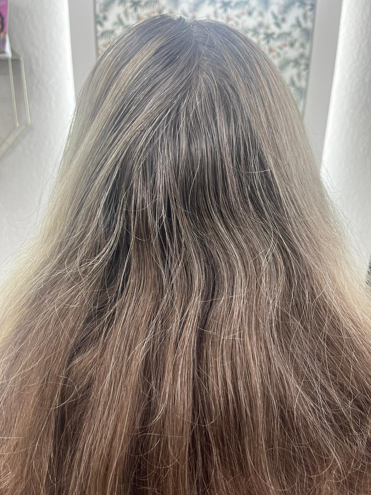 Before half head highlights 