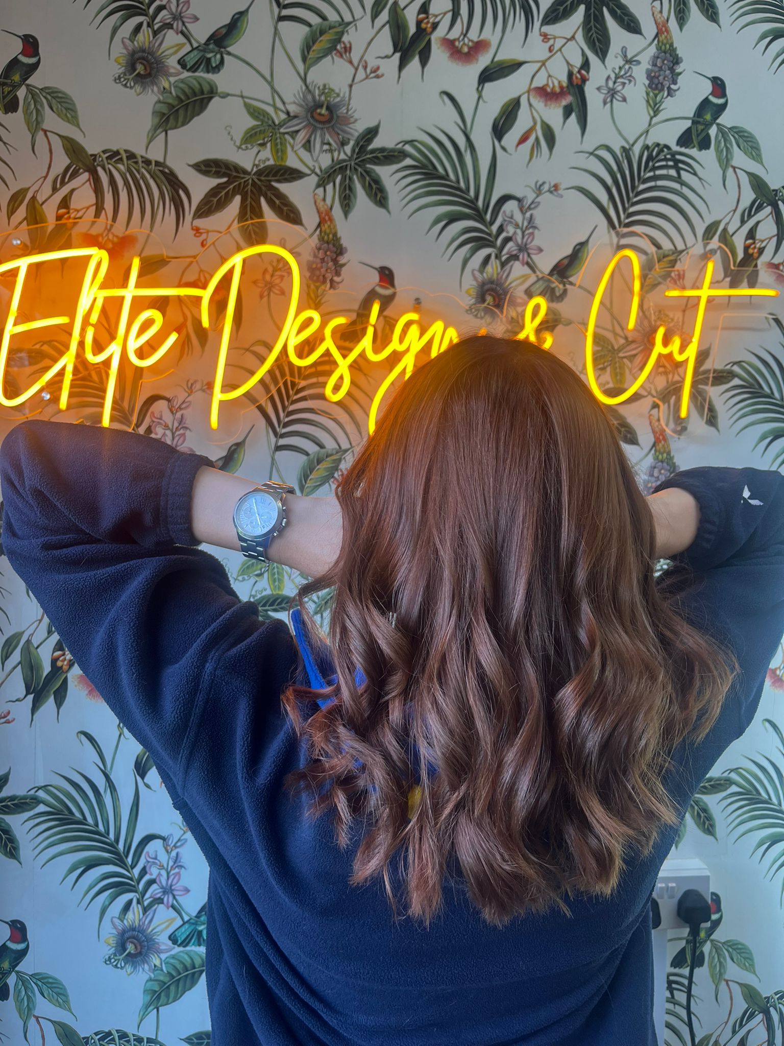 Autumn hair colour and curls