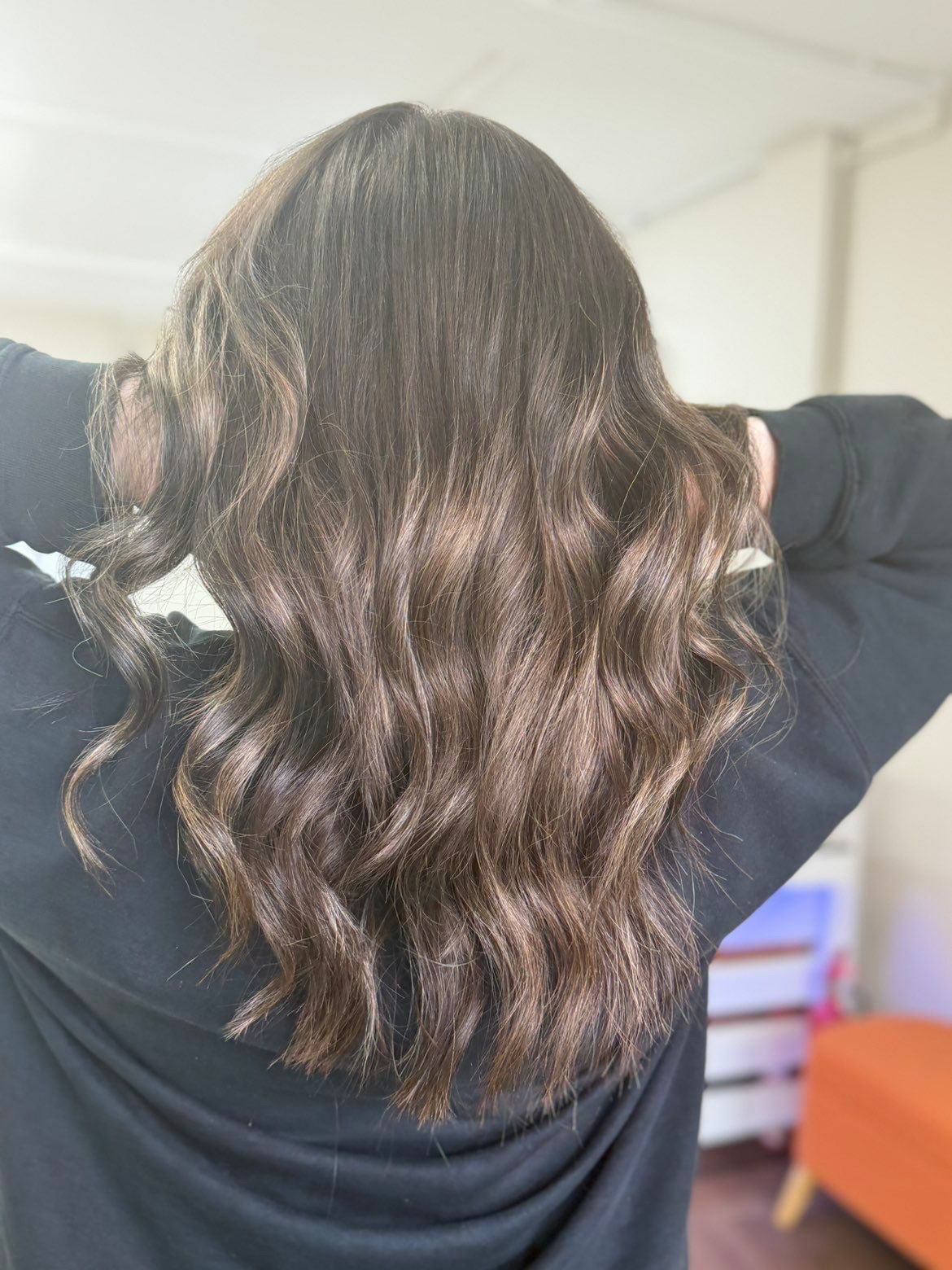lowlights dry and curl
