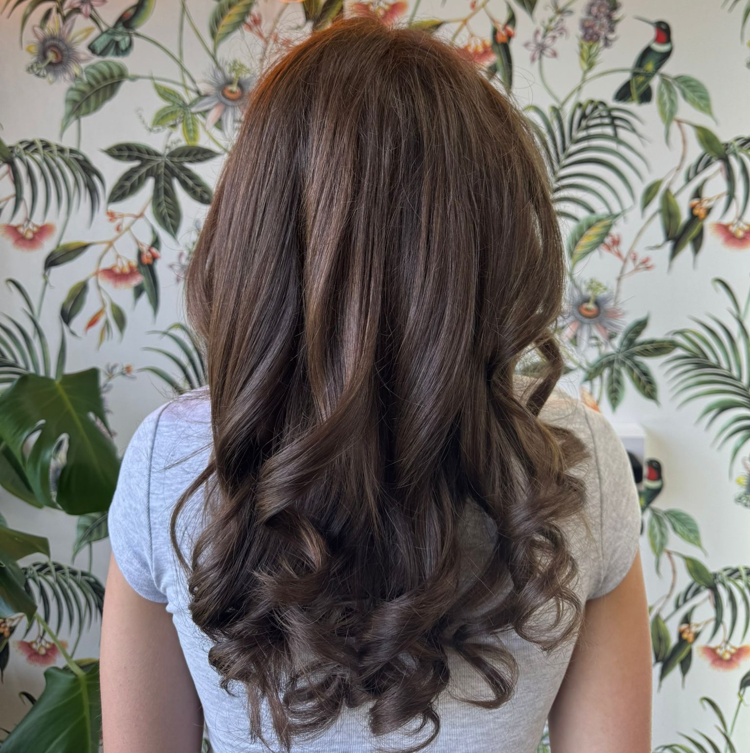 one length cut and bouncy blowdry