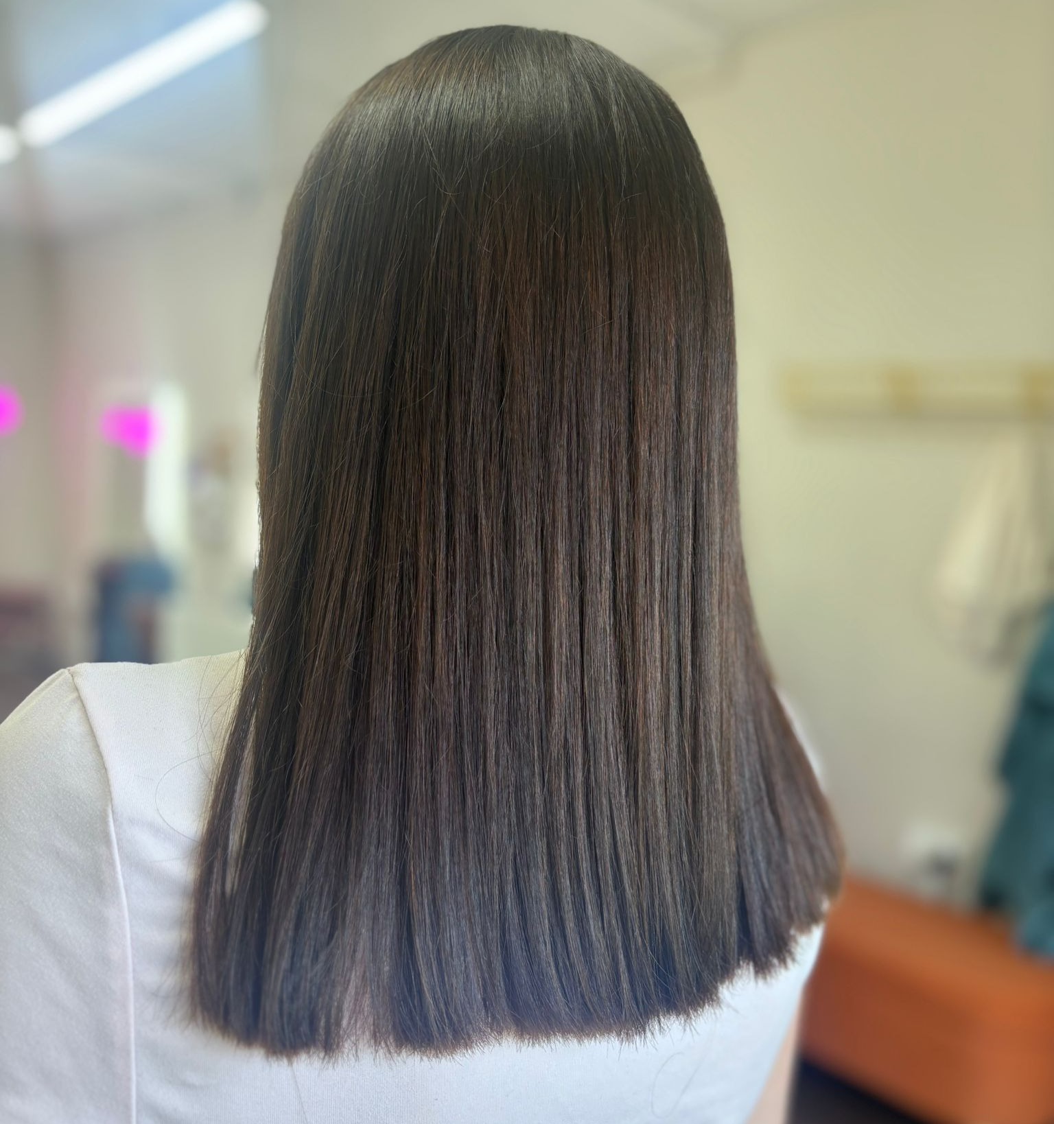 regrowth dry and straighten