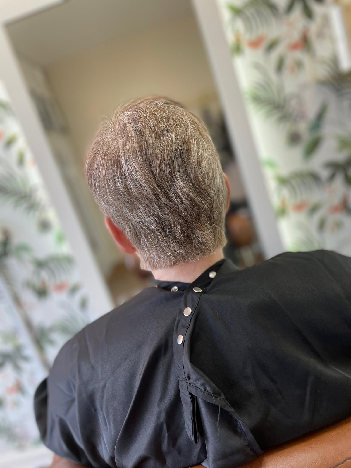 Restyle from long hair to pixie cut