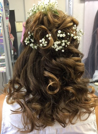Boho Wedding Hair up